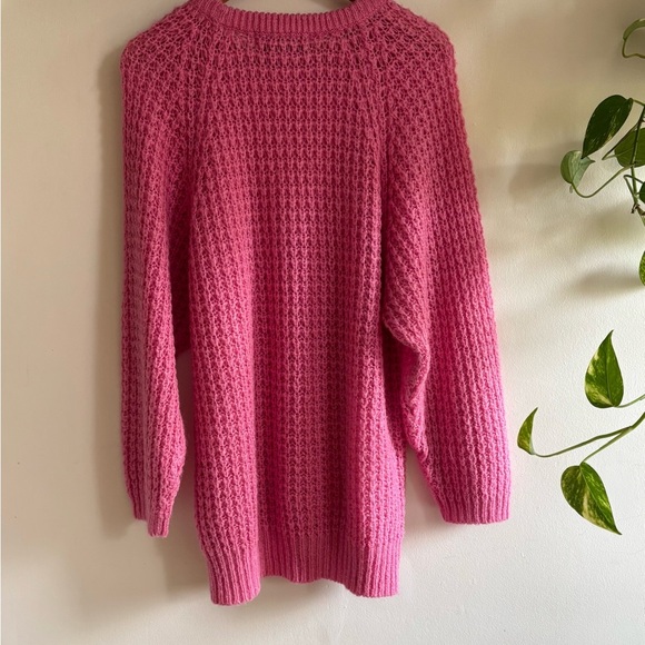 Vintage Bubblegum Pink Oversized Sweater – Dalia Sport, M - Picture 4 of 5